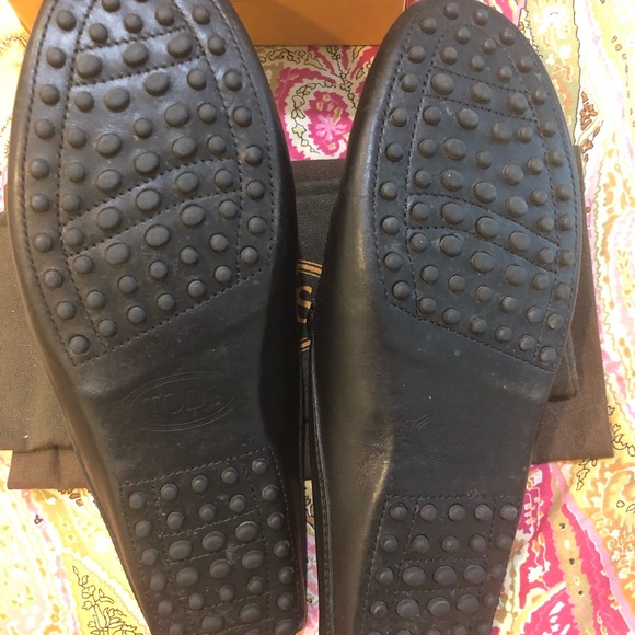 Tods black leather slip on mules - Picture 2 of 3